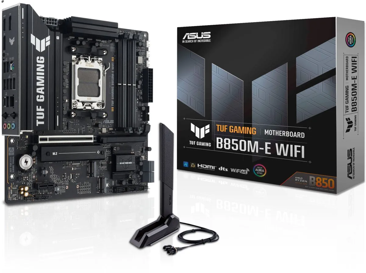 ASUS TUF GAMING B850M-E WIFI AM5 Micro-ATX Moederbord