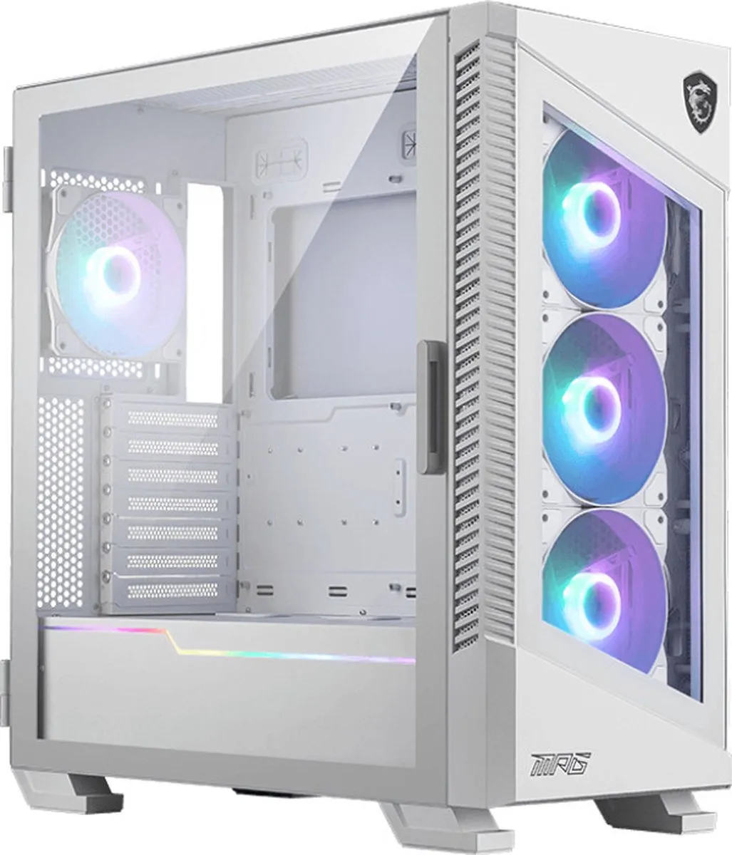 MSI MPG Velox 100R Behuizing - Wit - 4 Ventilatoren