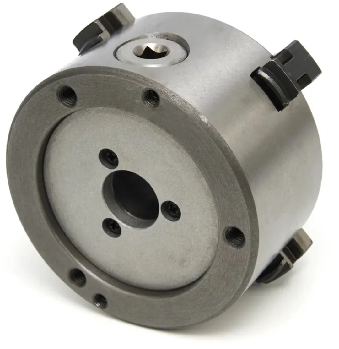 HBM Zelfcentrerende 4-Klauwplaat 100mm - Zilver