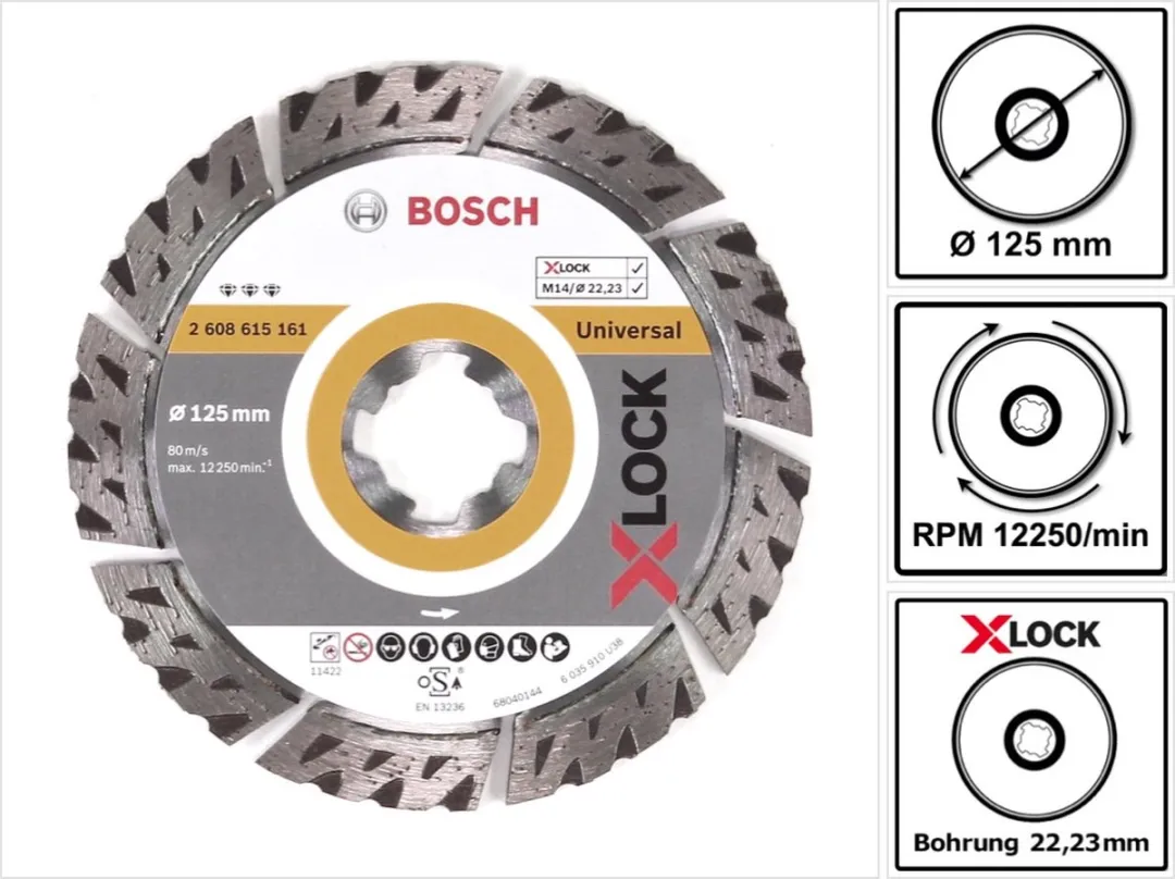 Bosch Professional X-Lock Diamantschijf 125mm - Beton