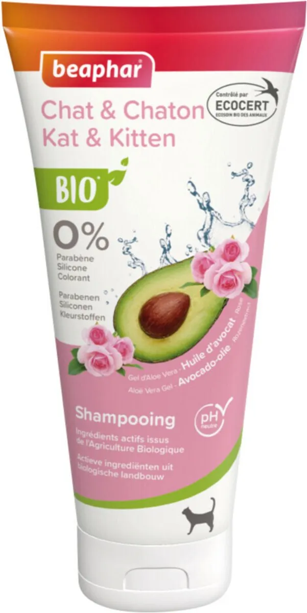 Beaphar Bio Shampoo Kat Kitten 200ml - 3 Stuks