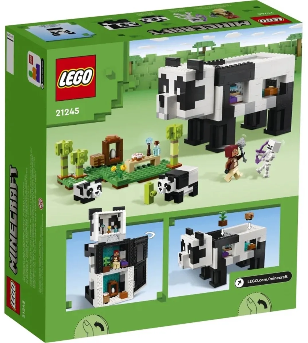 LEGO Minecraft Panda Huis 21245 - Meerkleurig