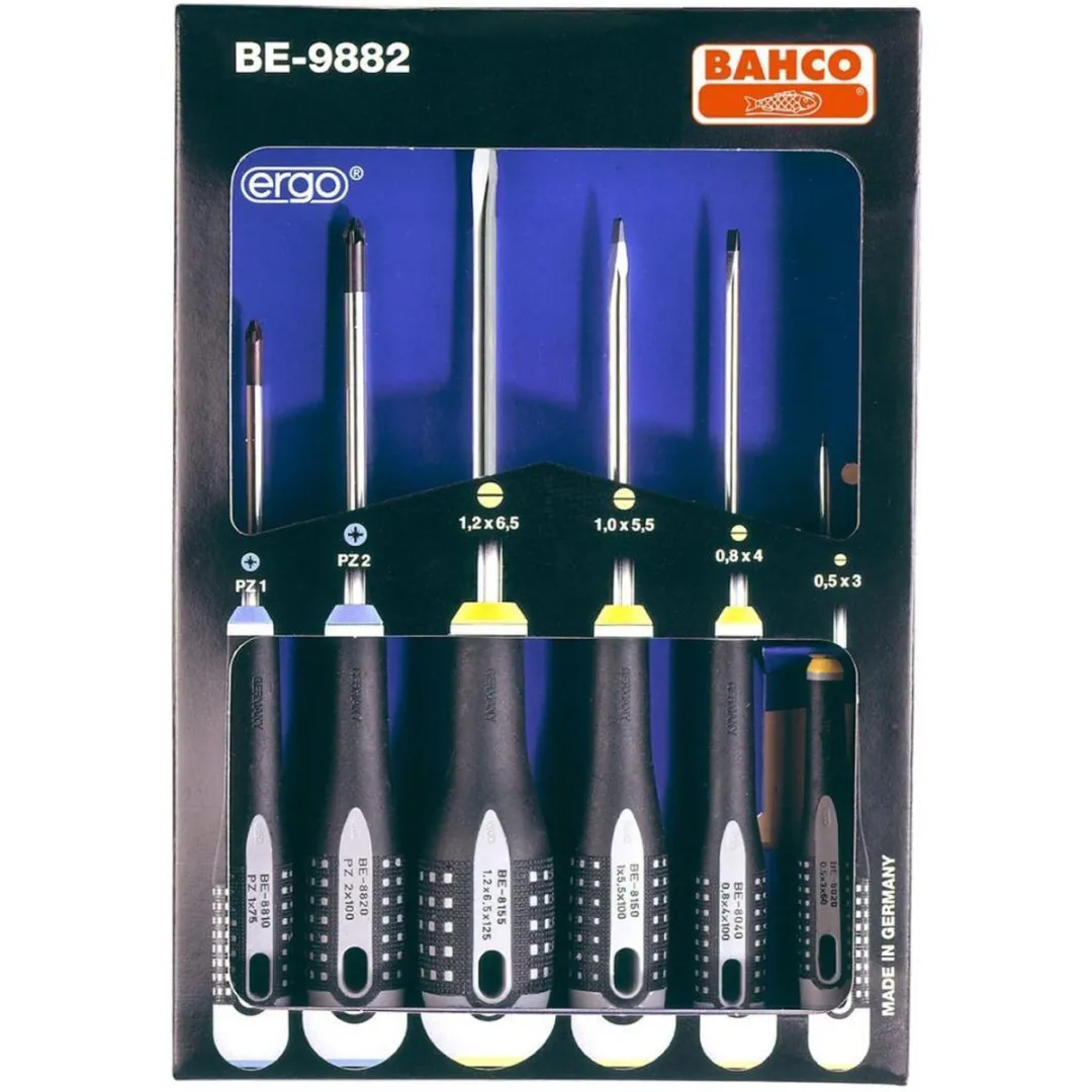 Bahco BE-9882 Schroevendraaierset 6-delig - afbeelding 6 van 6