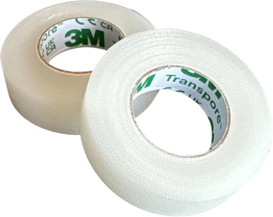 3M Transpore Transparante Hechtpleister 1,25cm x 9,1m - 2 Stuks
