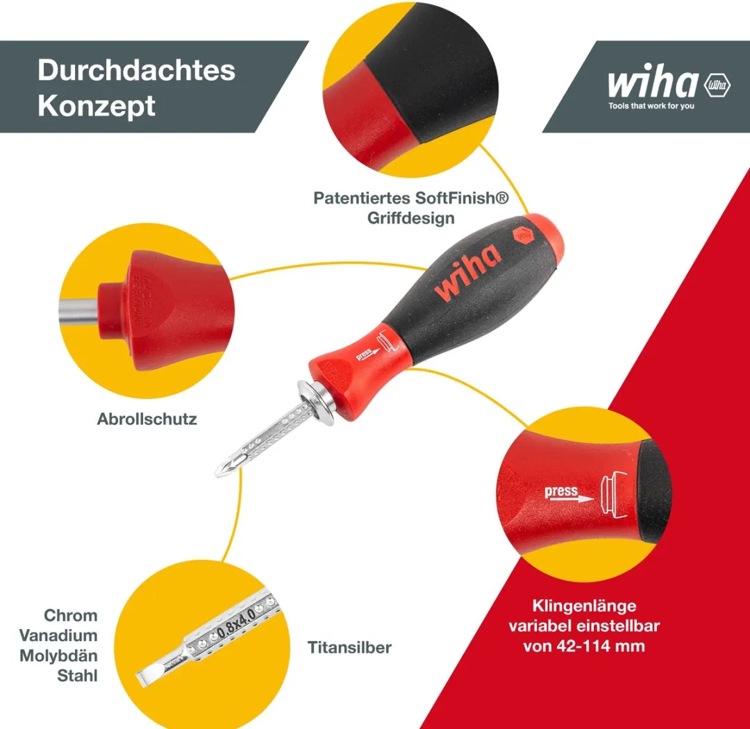Wiha SYSTEM 6 03591 Schroevendraaier Wisselschachtenset - 12-delig