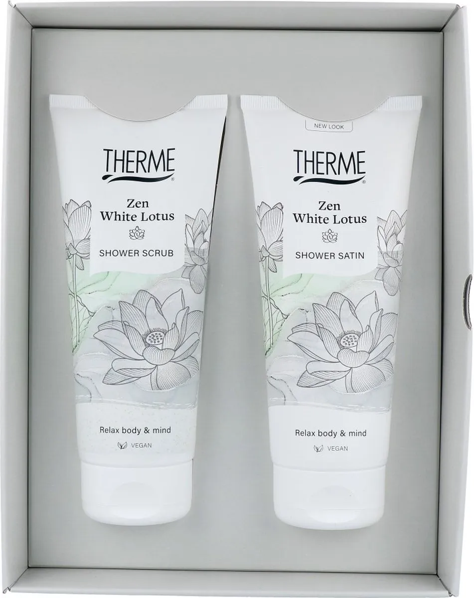 Therme Zen White Lotus Douchegel & Scrub Geschenkset 400ml - 2 Stuks