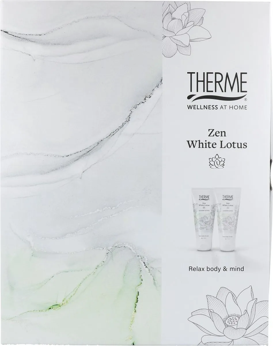 Therme Zen White Lotus Douchegel & Scrub Geschenkset 400ml - 2 Stuks - afbeelding 6 van 6