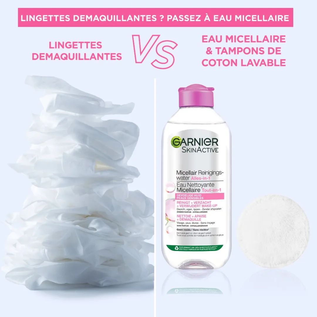 Garnier SkinActive Micellair Reinigingswater 400ml - afbeelding 6 van 6