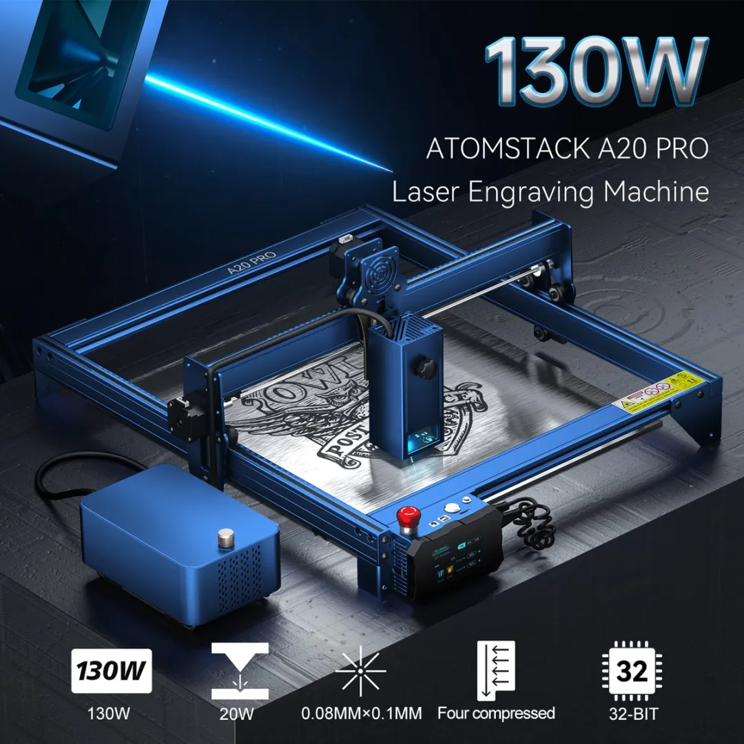 ATOMSTACK A20 Pro Lasergraveermachine 20W - 400x400mm