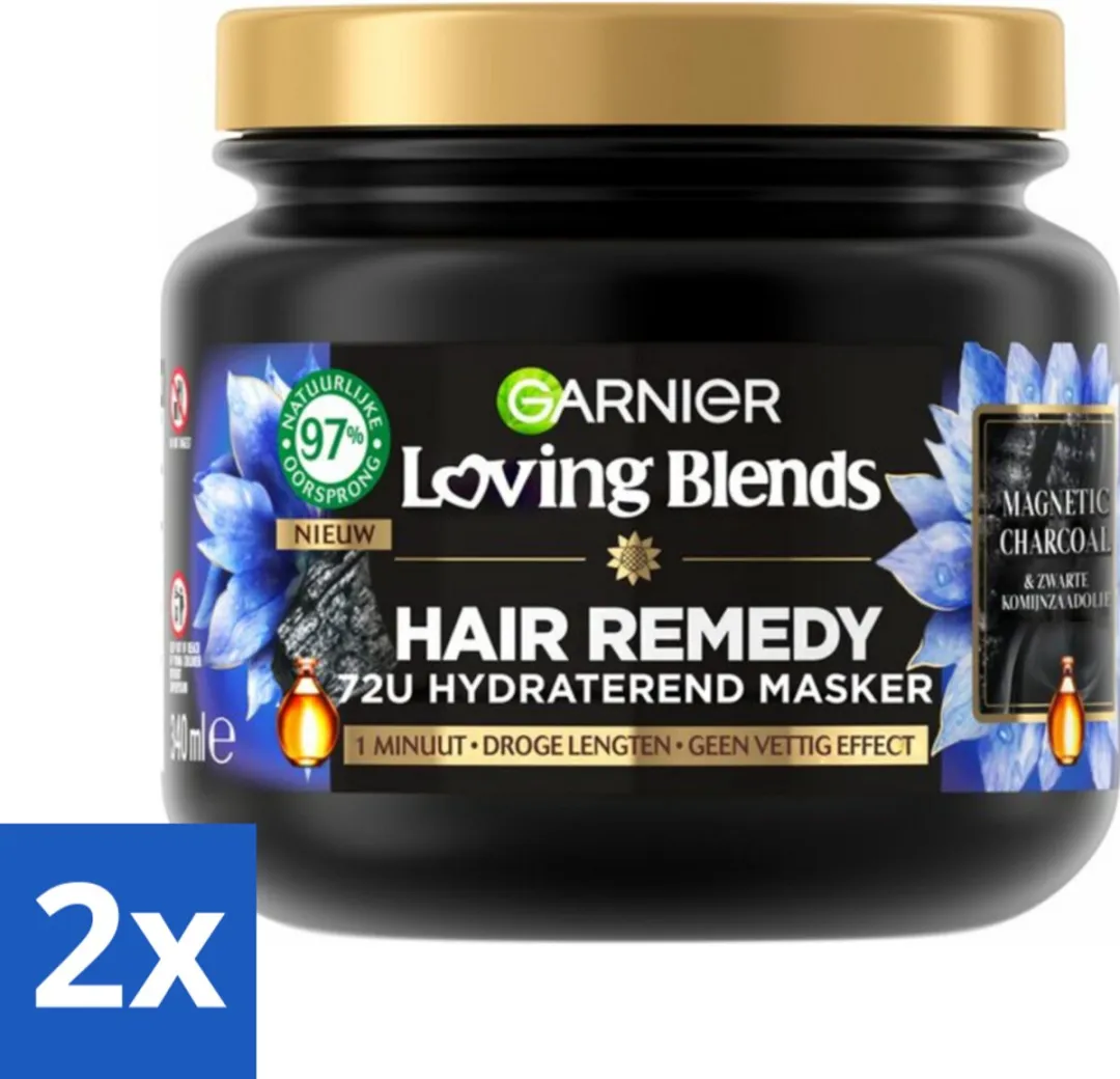 Garnier Loving Blends Magnetic Charcoal Haarmasker 680ml