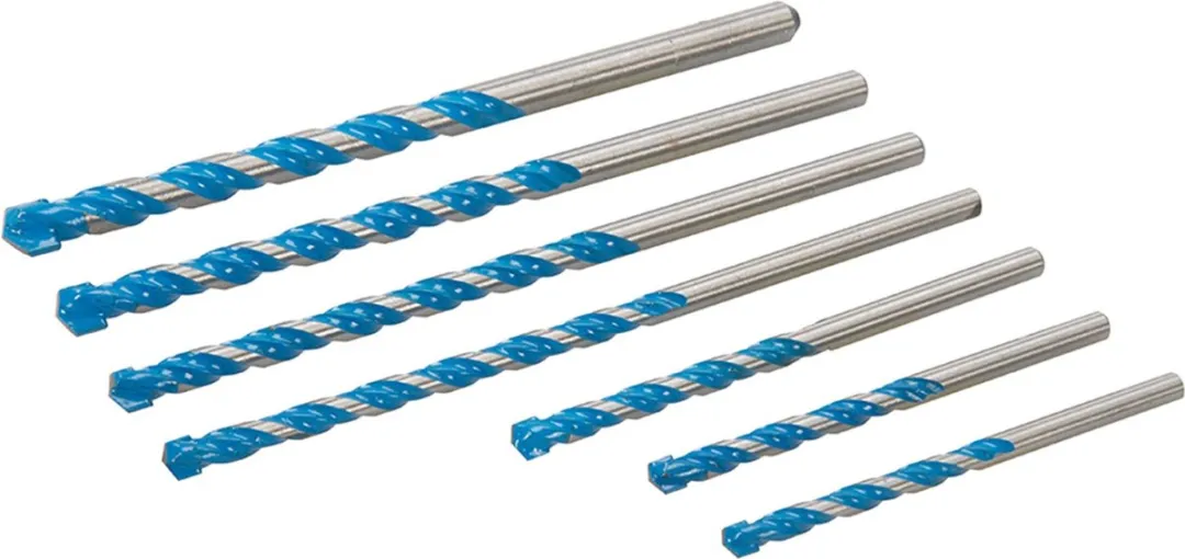 Silverline Multi-constructie Boorbitset 7-delig - Wolfraamcarbide
