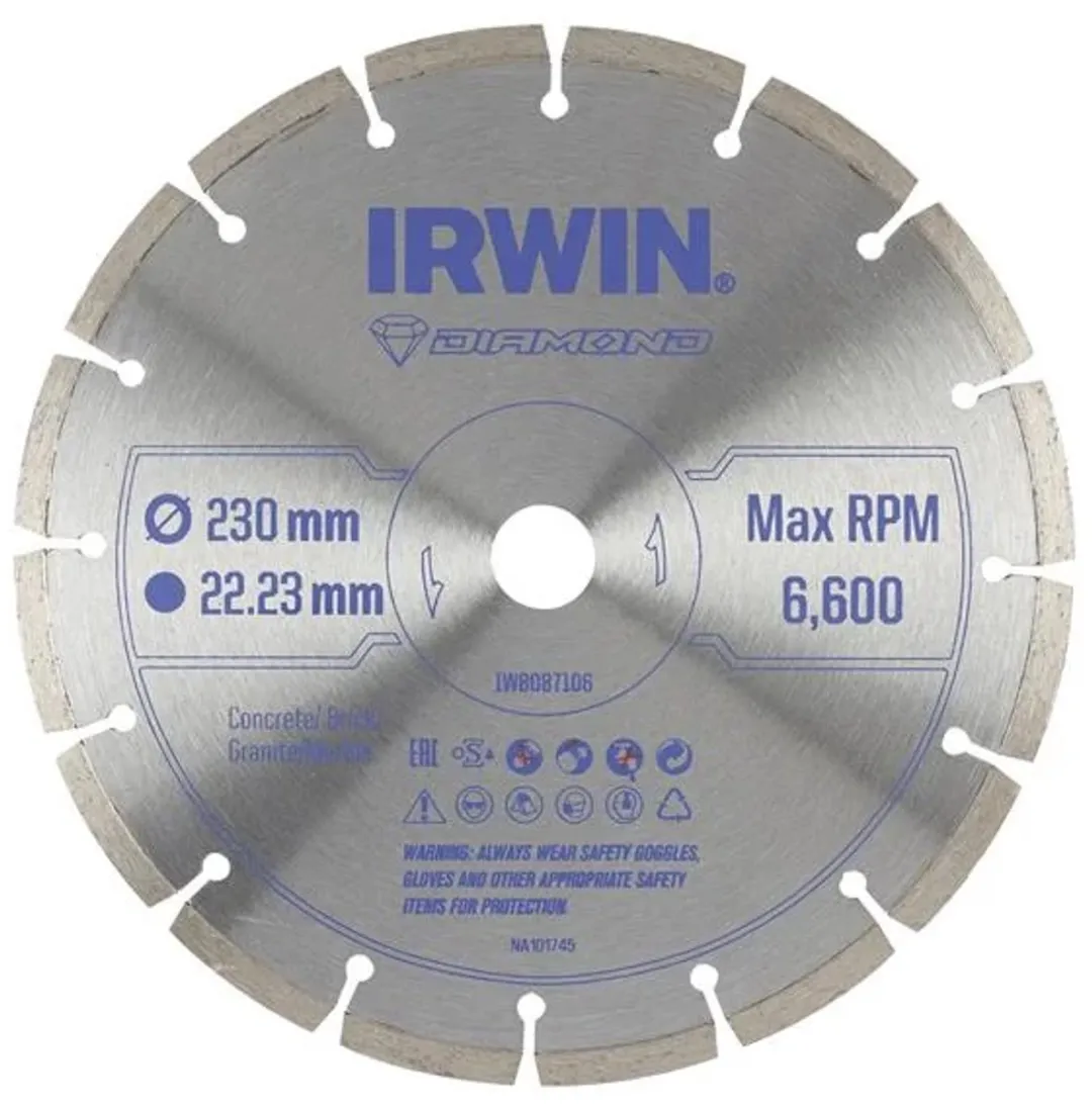 Irwin Diamantzaagblad 230mm - Steen - MPN 203447