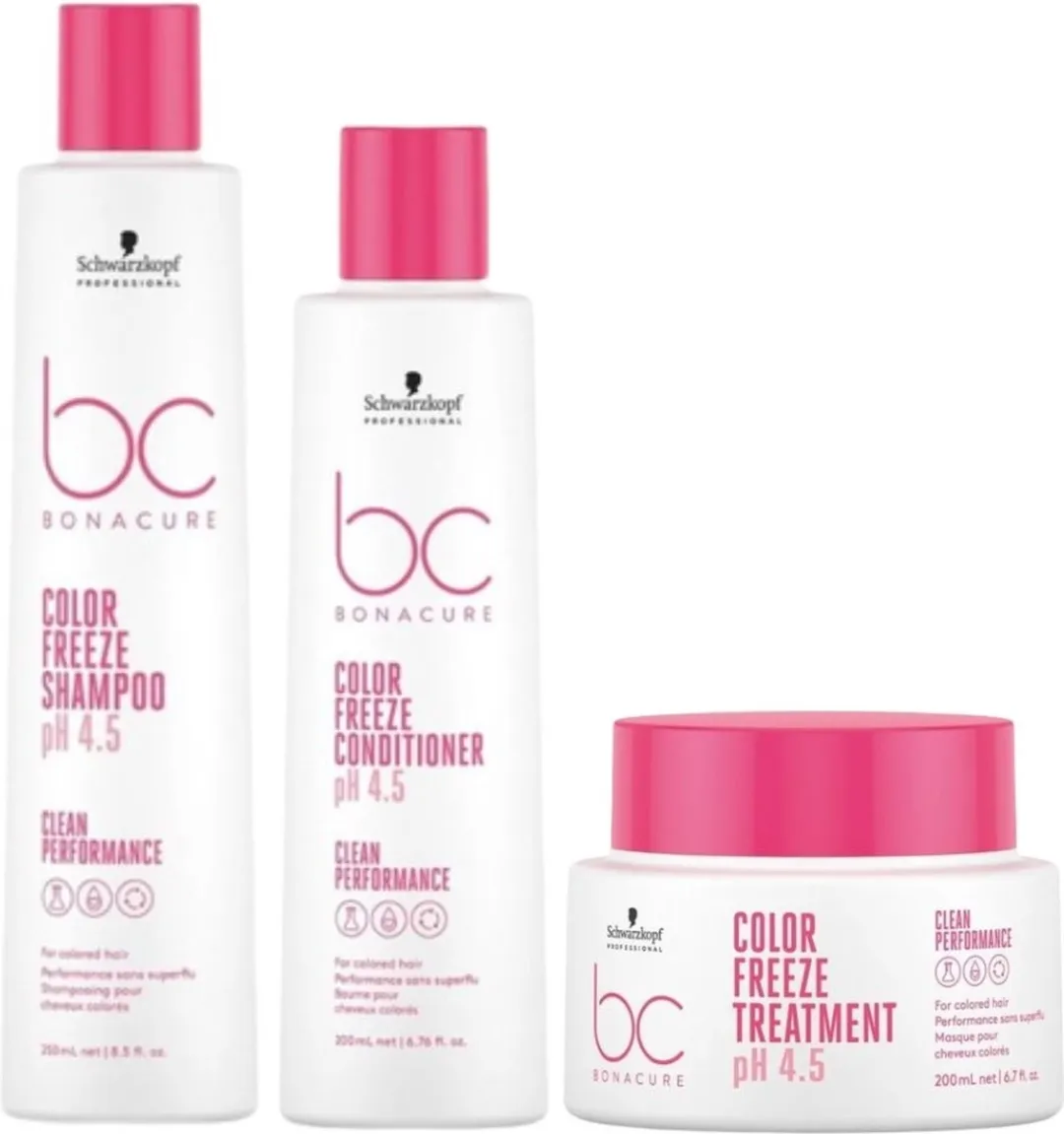 Schwarzkopf Bonacure Clean Performance Color Freeze Care Set - 200ml