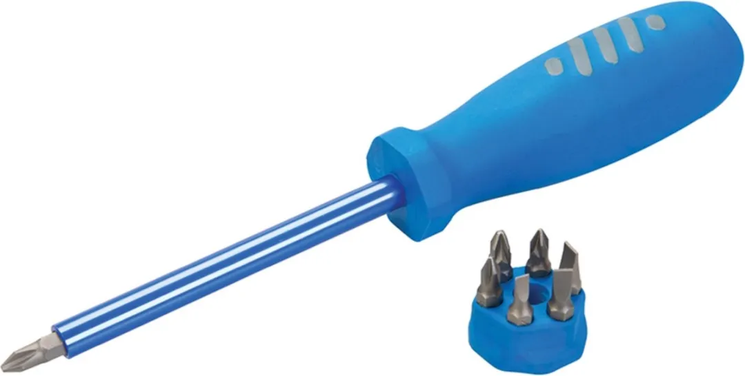 Silverline Multi-bit Schroevendraaier 250547 - 7 bits - Multicolor