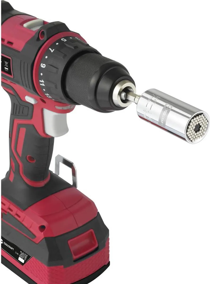 TOOLCRAFT TO-7273935 Dopsleutel-bitinzet 1/4 (6.3 mm) - 3/4