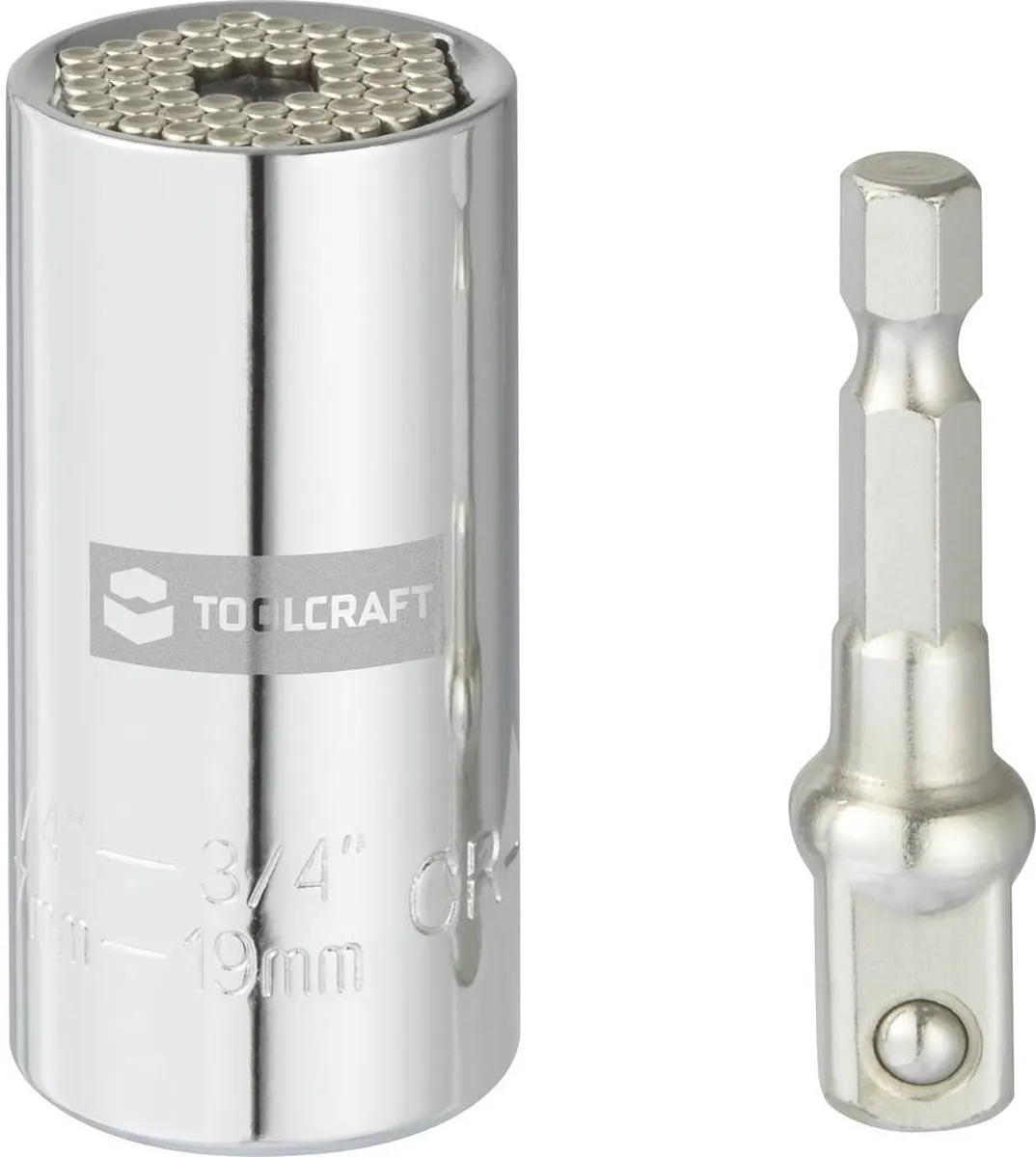 TOOLCRAFT TO-7273935 Dopsleutel-bitinzet 1/4 (6.3 mm)