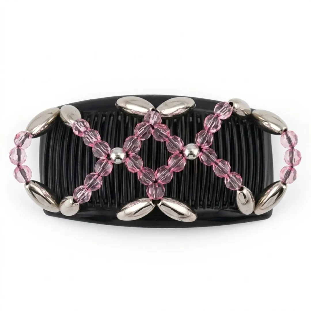 NuveX Magic Hair Clip Roze met Zilver