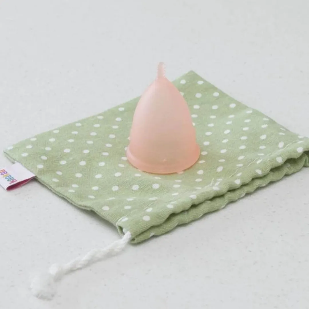 Haakaa | menstruatie cup | Flow Cup | Coral | Maat L | Menstruatie opvang