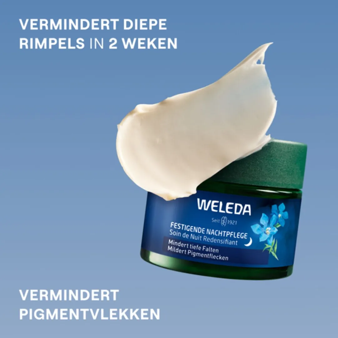Weleda Nachtcrème Blauwe Gentiaan & Edelweiss 120ml - 3 Stuks