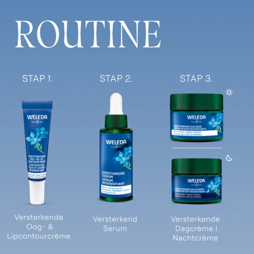 Weleda Nachtcrème Blauwe Gentiaan & Edelweiss 120ml - 3 Stuks