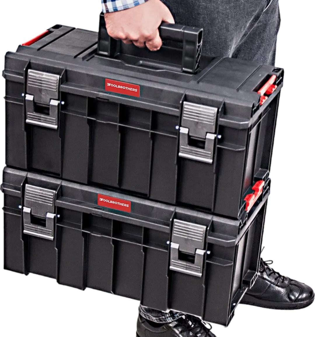 Toolbrothers RHINO Slim Gereedschapskoffer ECO 29L - Rood/Zwart