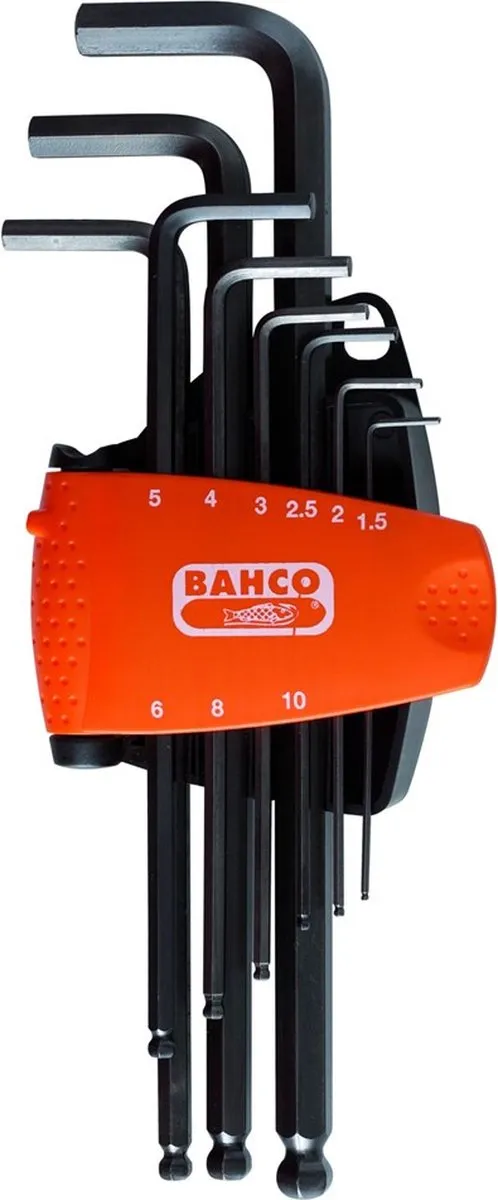 Bahco Inbussleutelset Kegelkop 6-delig 1,5-5mm