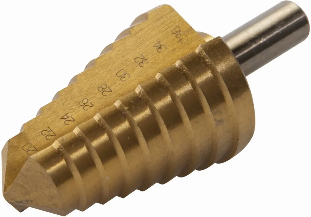 Silverline HSS Trapgatboor 4-22mm - Titanium Coating - Metaal