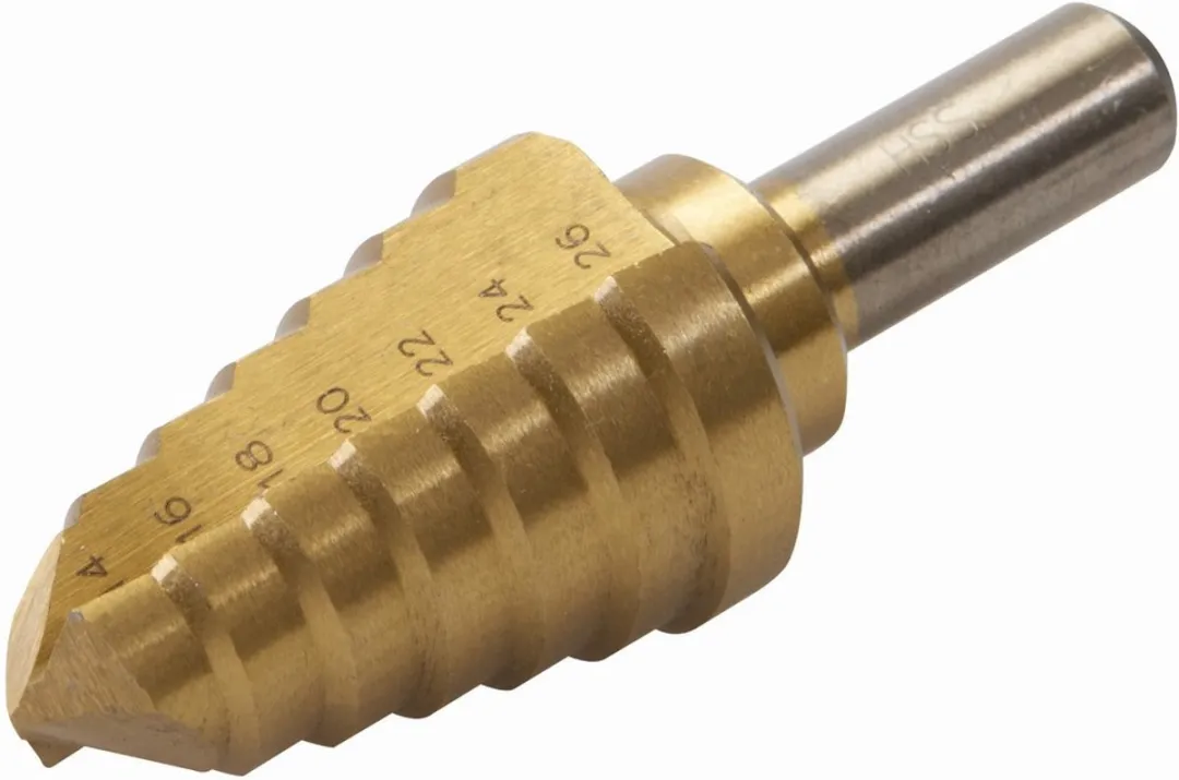 Silverline HSS Trapgatboor 4-22mm - Titanium Coating - Metaal