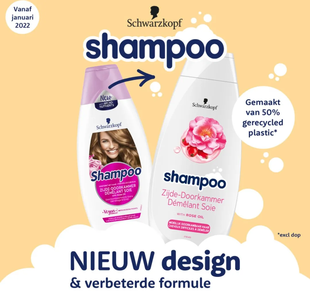 Schwarzkopf Zijde-Doorkammer Shampoo 400ml