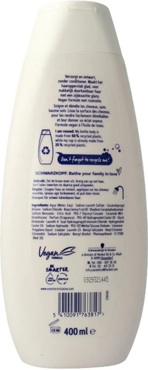 Schwarzkopf Zijde-Doorkammer Shampoo 400ml