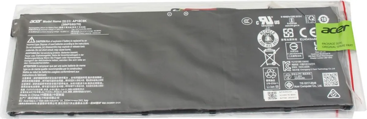 Acer KT0030G020 Accu - 50,29Wh - 11,25V