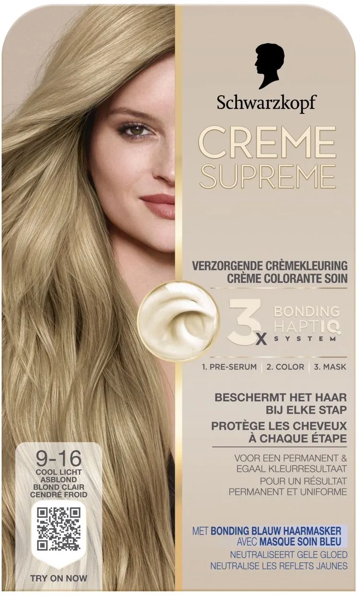 Schwarzkopf Creme Supreme 9-16 Haarverf - Grijs - 1 Stuk