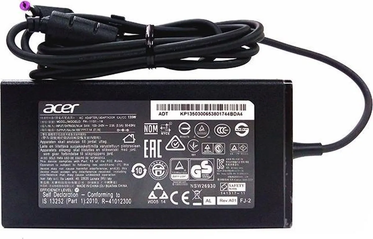 Acer Netzteil 135W KP.13503.007 - Zwart