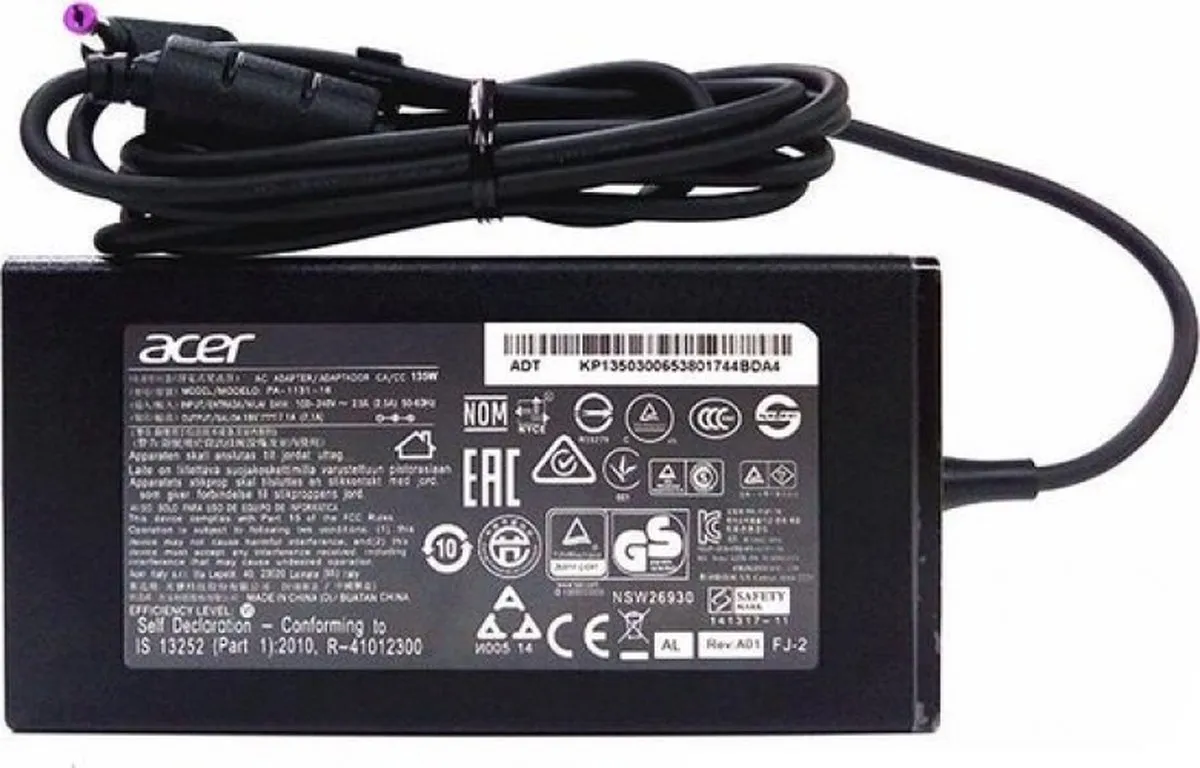 Acer Netzteil 135W KP.13503.007 - Zwart