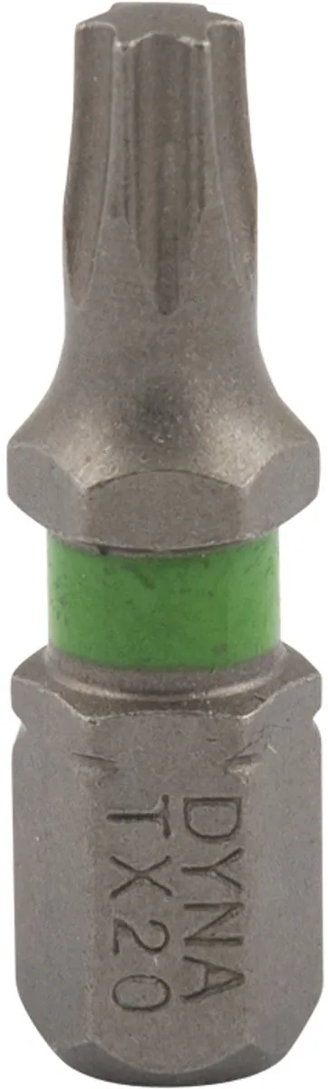 Dynaplus Schroefbit Torx 20 25mm Groen - 10 Stuks