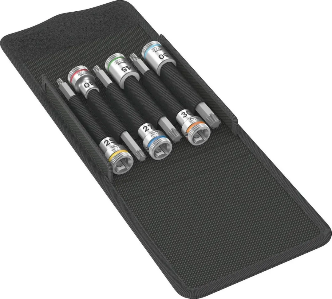 Wera 8740 B HF Spiraalgroef-dopsleutelinzetset 3/8 - 10mm - 6-delig