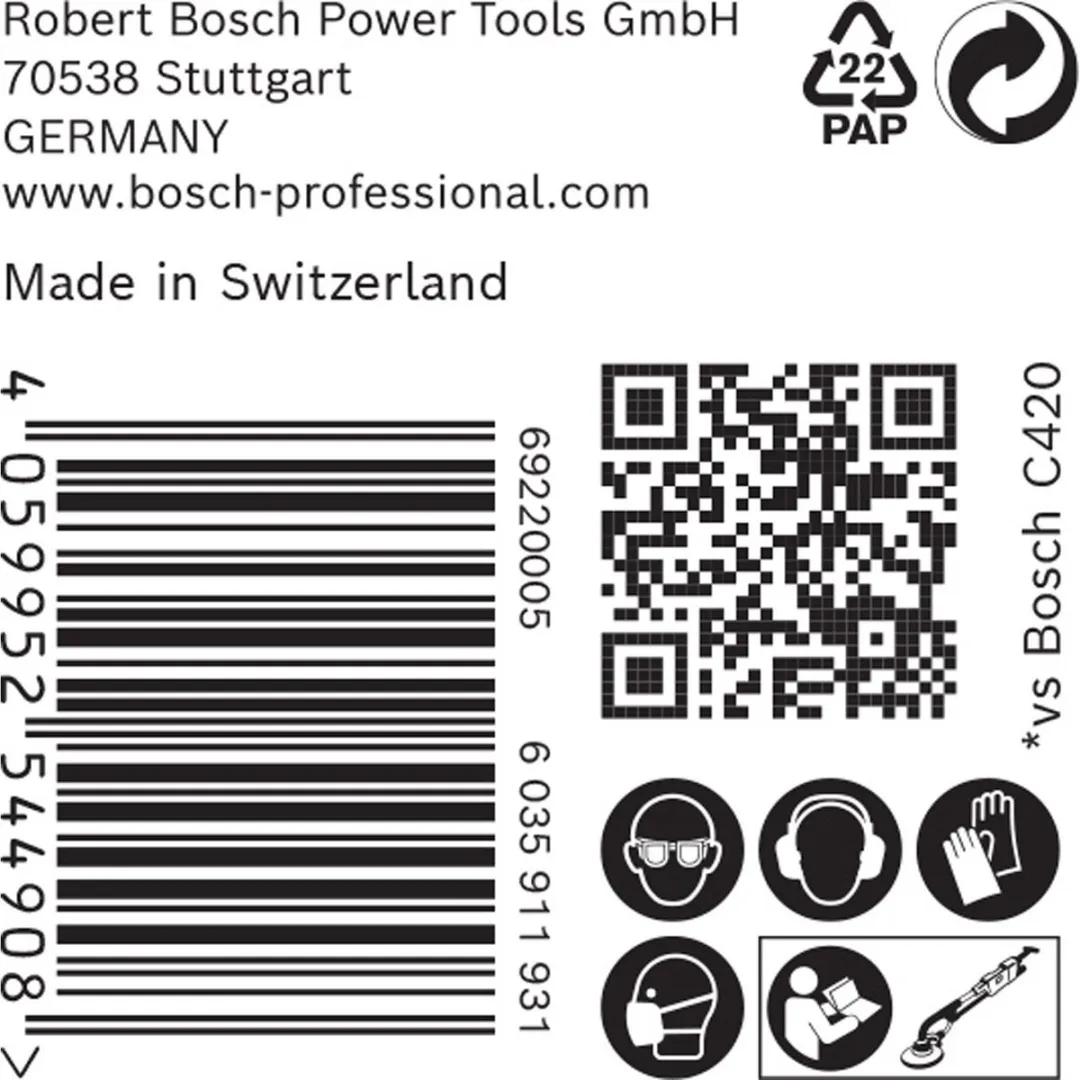 Bosch Professional EXPERT C470 Schuurpapier 225mm P180 - 25 Stuks