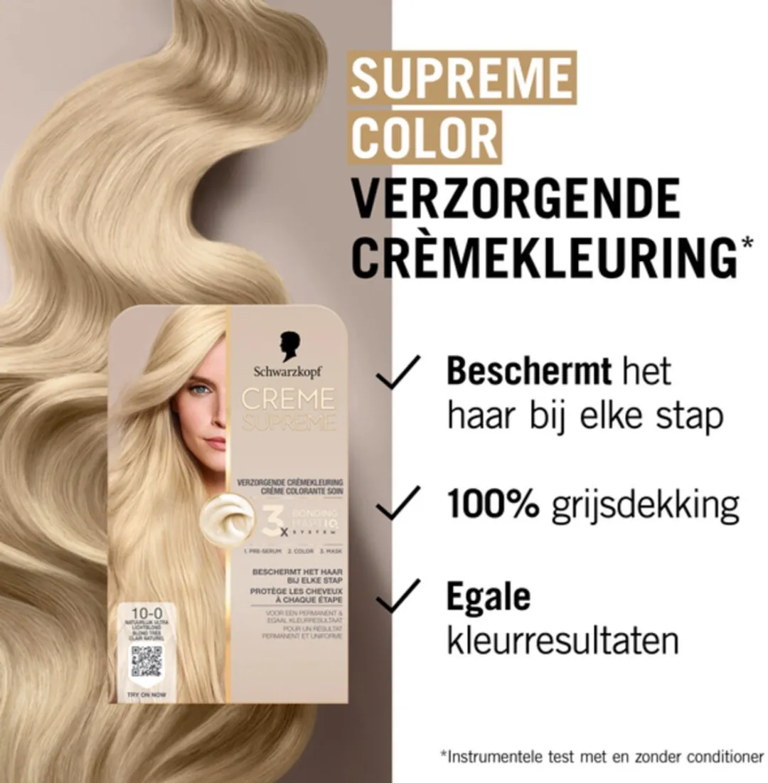 Schwarzkopf Creme Supreme 10-0 Haarkleuring 245g