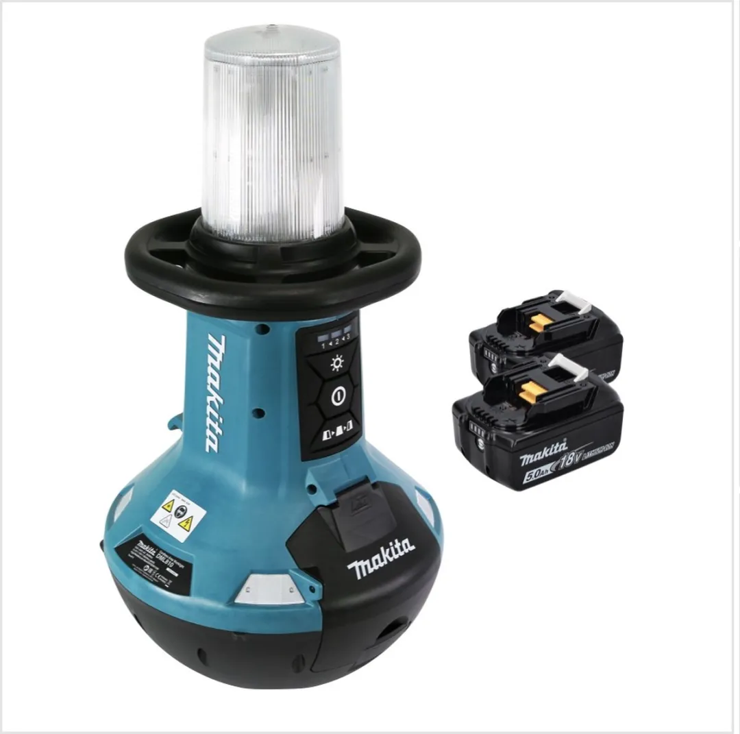 Makita DML 810 T LED Schijnwerper 5500 Lm - 18/36V - Turquoise/Zwart - afbeelding 3 van 5