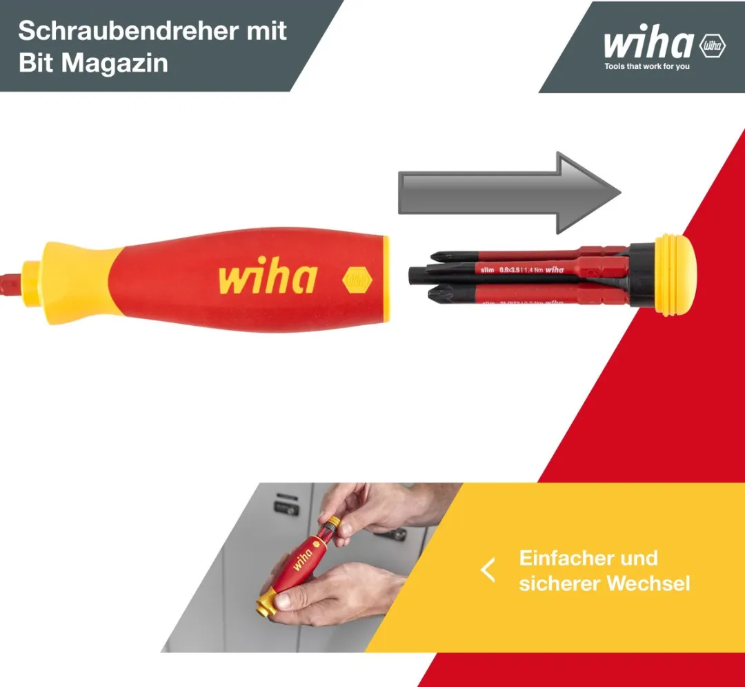 Wiha PocketMax Electric Schroevendraaier Set SB283109040 - 5 Stuks - afbeelding 6 van 6