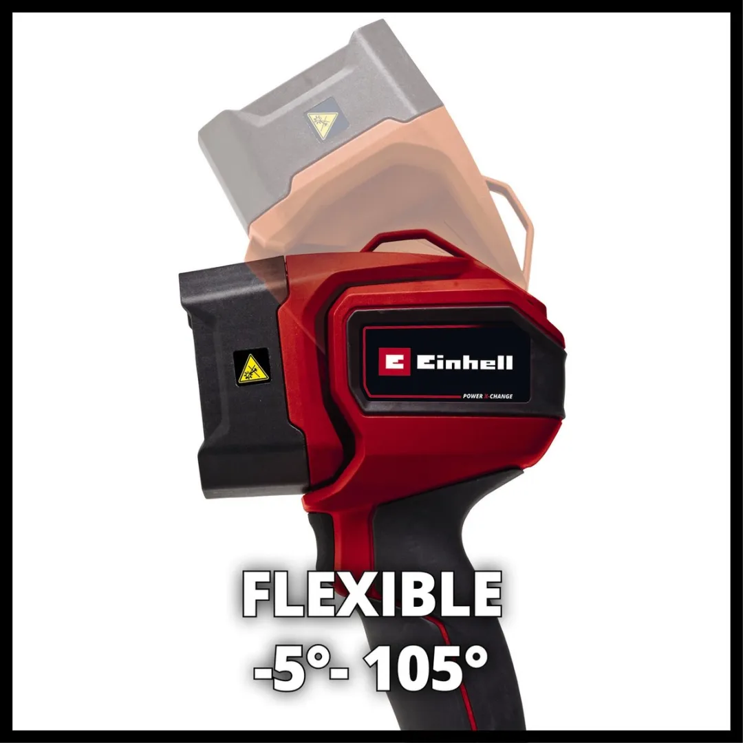 Einhell Accu Lamp TC-CL 18/350 Li Solo - 350 Lumen - 7000K - Rood/Zwart