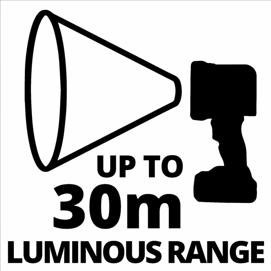 Einhell Accu Lamp TC-CL 18/350 Li Solo - 350 Lumen - 7000K - Rood/Zwart