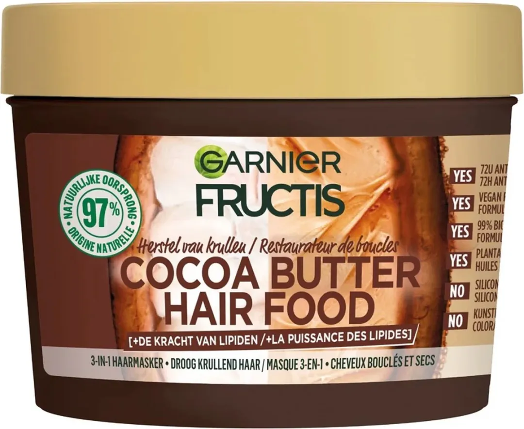 Garnier Fructis Hair Food Haarmasker Cocoa Butter 400ml