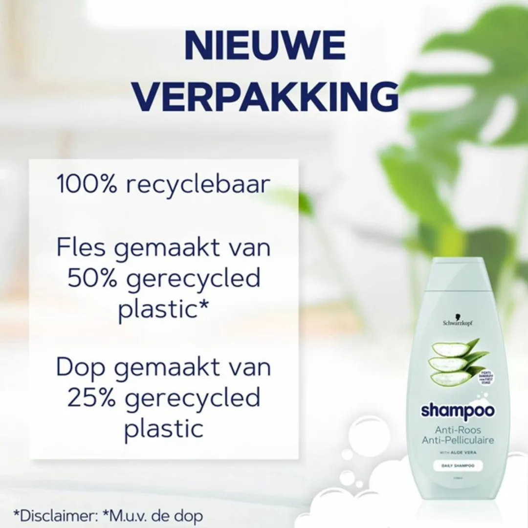 Schwarzkopf Anti Roos Shampoo 400ml - 12 Stuks