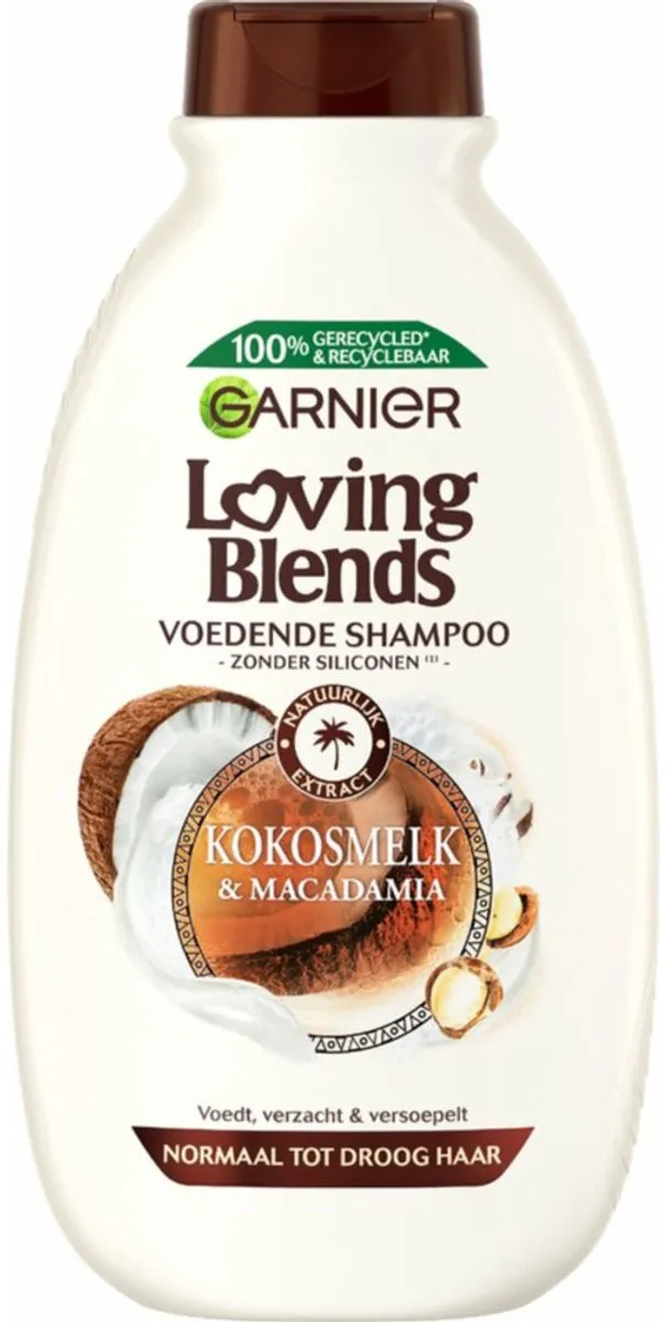 Garnier Loving Blends Kokosmelk & Macadamia Shampoo 3x300ml