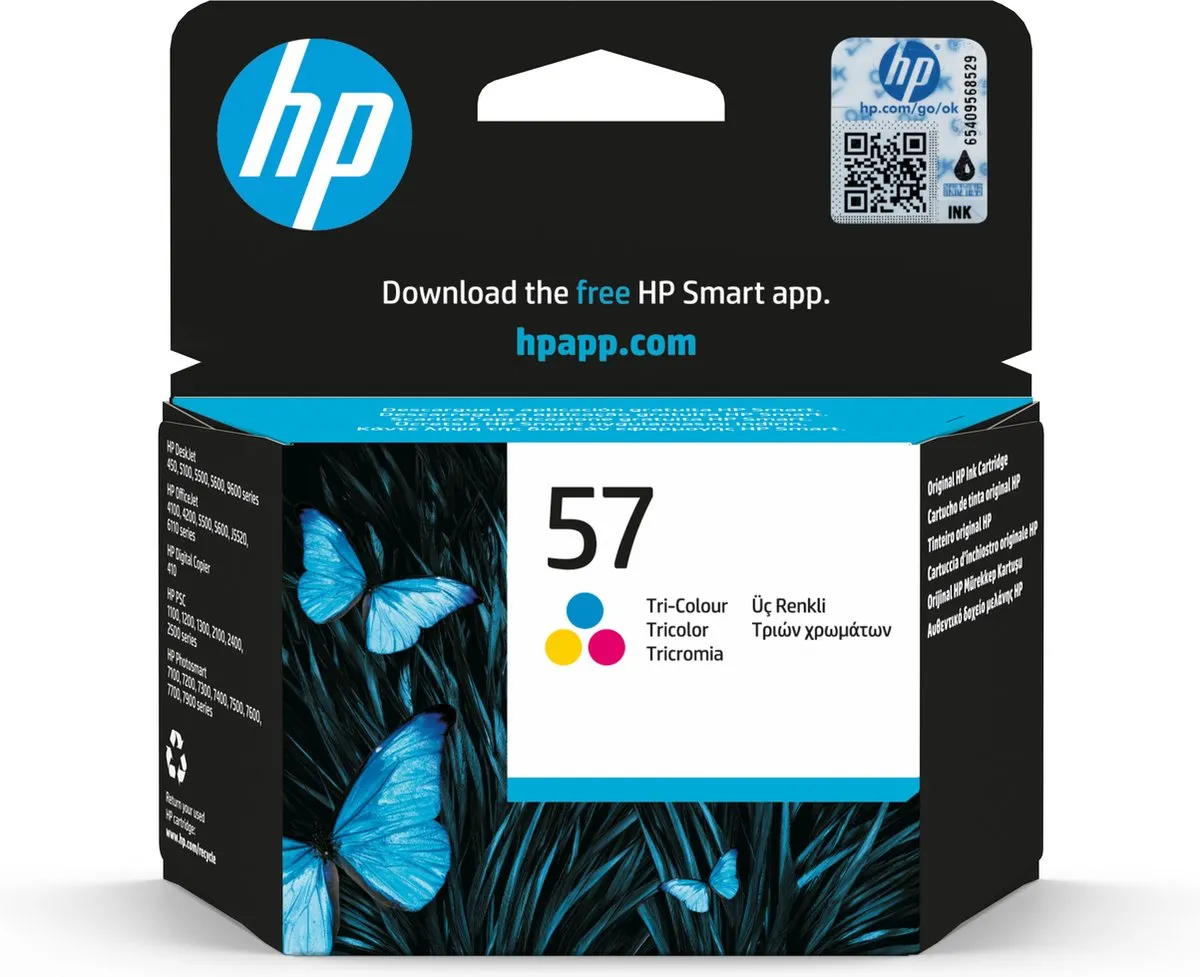HP C6657AE Cartridge Geel - 500 pagina's
