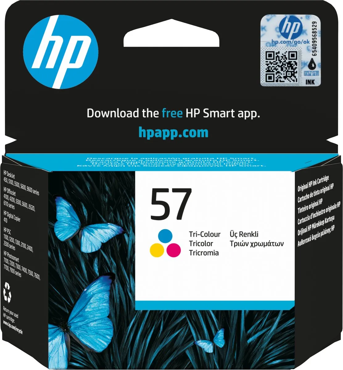 HP C6657AE Cartridge Geel - 500 pagina's