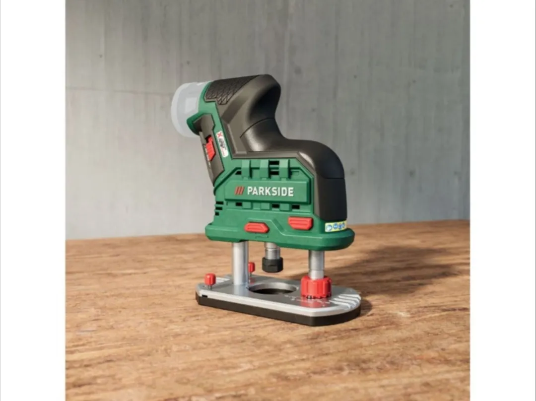PARKSIDE Accu-bovenfrees 12V - 6-delige freesset hout