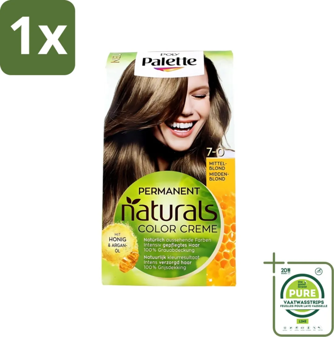 Schwarzkopf Poly Palette Haarverf Middenblond 7-0 115ml