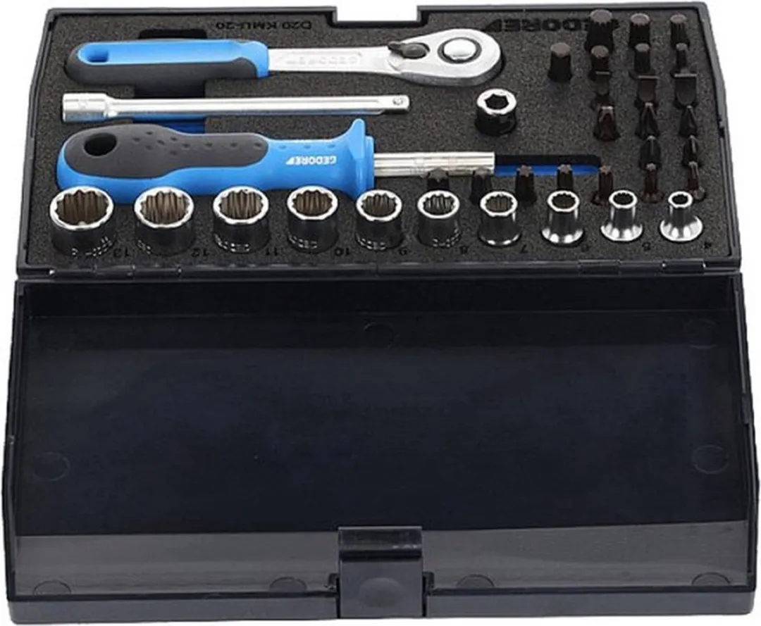 Gedore Dopsleutelset 1/4" 37-delig